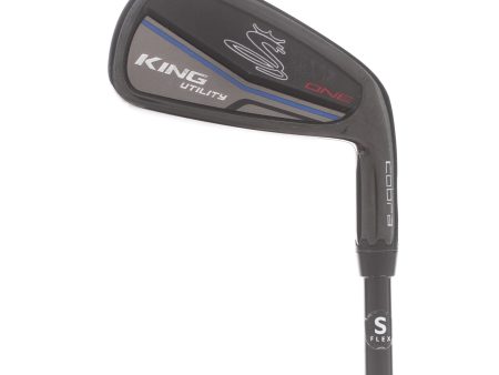 Cobra King Black One Steel Mens Right Hand 3 Iron 18* Stiff - True Temper AMT S300 Tour White Online now