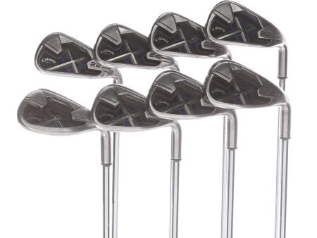 Callaway X-22 Steel Mens Right Hand Irons 4-SW Uniflex - Callaway X-22 Hot on Sale