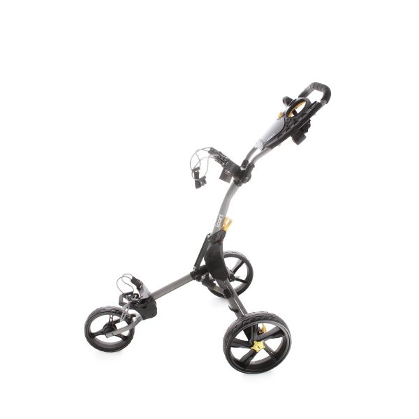 iCart Compact Evo 3-Wheel Pull Trolley - Black Yellow For Discount