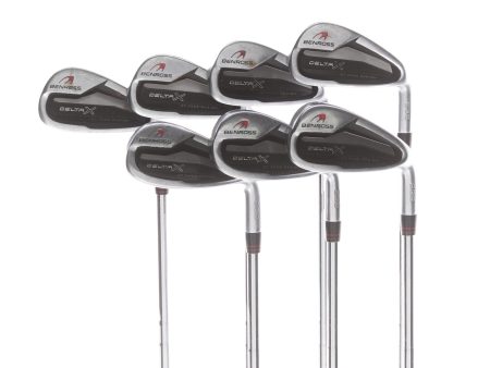 Benross Delta X Steel Mens Right Hand Irons 5-SW Stiff - KBS Tour 105 For Sale