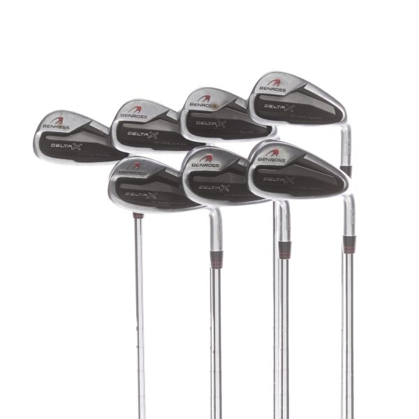 Benross Delta X Steel Mens Right Hand Irons 5-SW Stiff - KBS Tour 105 For Sale