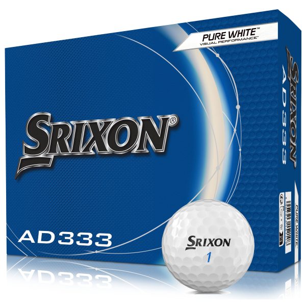 Srixon AD333 Golf Balls - White - Festive Double Dozen Fashion