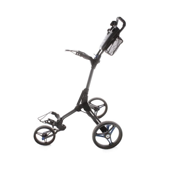 Motocaddy Cube 3 3-Wheel Push Trolley - Black Blue For Discount