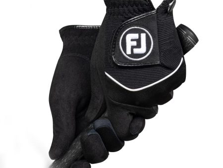 FootJoy RainGrip Golf Gloves (Pair) - Black Discount