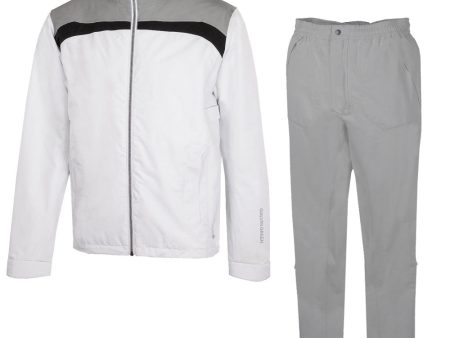 Galvin Green Anton Alan Waterproof Suit - White Sharkskin + Cool Grey Supply