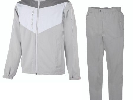 Galvin Green Armstrong Alan Waterproof Suit - Cool Grey Sharkskin White - Cool Grey Online Sale